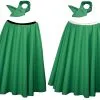 26" Length Rock N Roll Skirt & Neck Tie Emerald Green St Patricks Day Fancy Dress [2 Sizes] -Halloween Shop 8a8f1f09 34c1 4e34 a0a6 878149398b5f 07941.1676463503