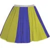 Womens Ukraine National Flag Panel Skater Skirt Patriotic Supporters Fancy Dress [2 Sizes]