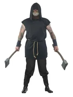 Medieval Executioner Hangman Headsman Halloween Fancy Dress Costume