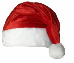 Father Christmas Hat Santa Soft Feel Party Xmas Secret Santa Gift Novelty