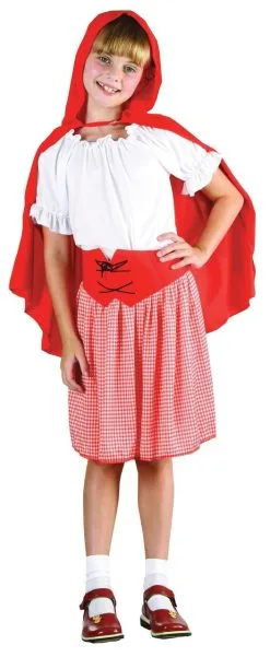 Childs Little Red Riding Hood Storybook Fancy Dress Book Week Costume