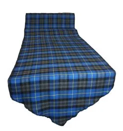 Traditional Scottish Blue Hunting Tartan Table Runner Burns Night Supper