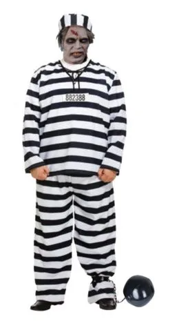 Adults DIY Zombie Convict Prisoner Chain Gang Halloween Fancy Dress Costume [2 Sizes] -Halloween Shop aba0f4e3 99a6 4894 ab10 62a16dcece26 23317.1662124534