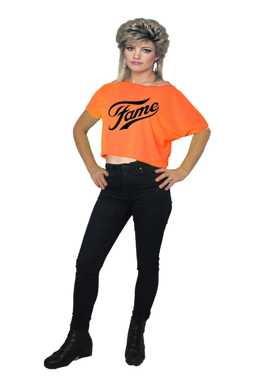 1980's 80's 1990's 90's Off The Shoulder Pop Icon & Movie TV Film Slogan Crop Top 5 1980's 80's 1990's 90's Off The Shoulder Pop Icon & Movie TV Film Slogan Crop Top - Image 3