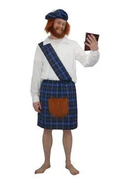 The Dragons Den Blue Hunting Scottish Tartan Kilt Fancy Dress Costume Set -Halloween Shop ad6426db b1dc 4825 bd8d 62c6a1cacc48 37472.1561073463