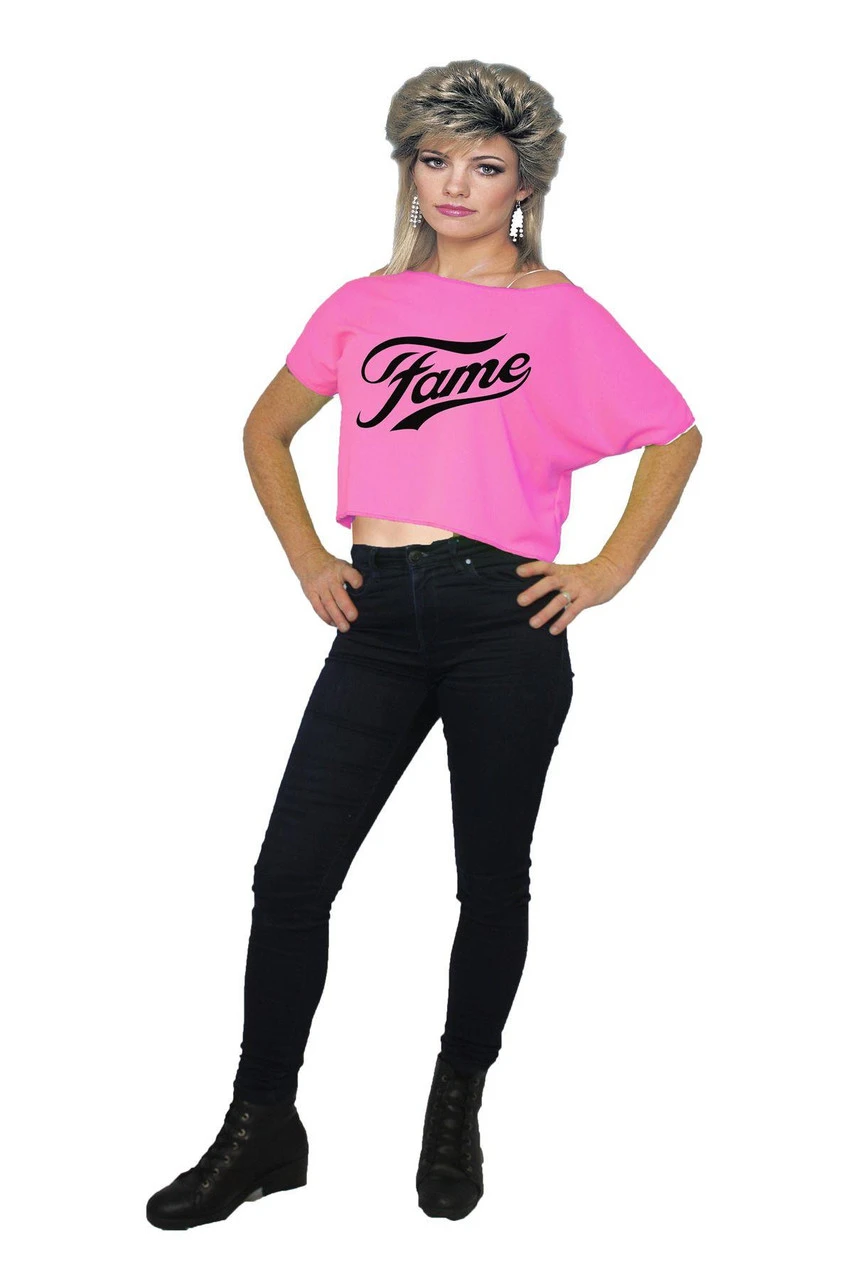 1980's 80's 1990's 90's Off The Shoulder Pop Icon & Movie TV Film Slogan Crop Top 21 1980's 80's 1990's 90's Off The Shoulder Pop Icon & Movie TV Film Slogan Crop Top - Image 19