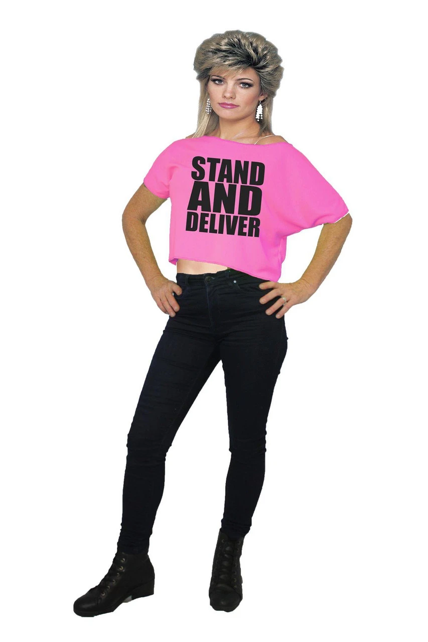 1980's 80's 1990's 90's Off The Shoulder Pop Icon & Movie TV Film Slogan Crop Top 42 1980's 80's 1990's 90's Off The Shoulder Pop Icon & Movie TV Film Slogan Crop Top - Image 40