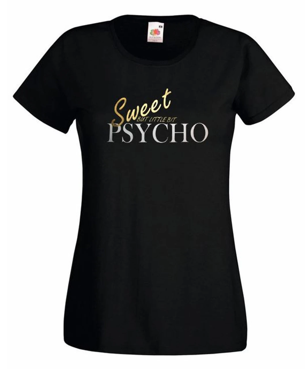 Ladies Black Sweet But Little Bit Psycho T-Shirt Shirt Ava Max 3 Ladies Black Sweet But Little Bit Psycho T-Shirt Shirt Ava Max