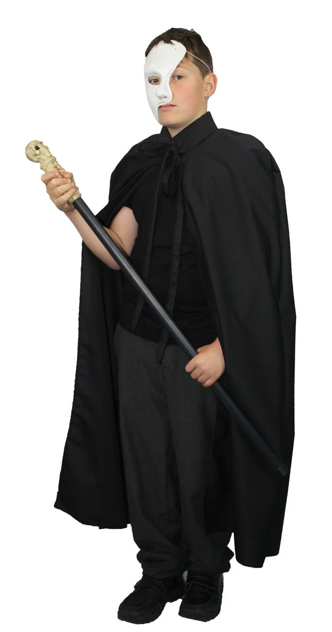 The Dragons Den Childs Phantom Of The Opera Fancy Dress Costume Kids Age 8-12 3 The Dragons Den Childs Phantom Of The Opera Fancy Dress Costume Kids Age 8-12
