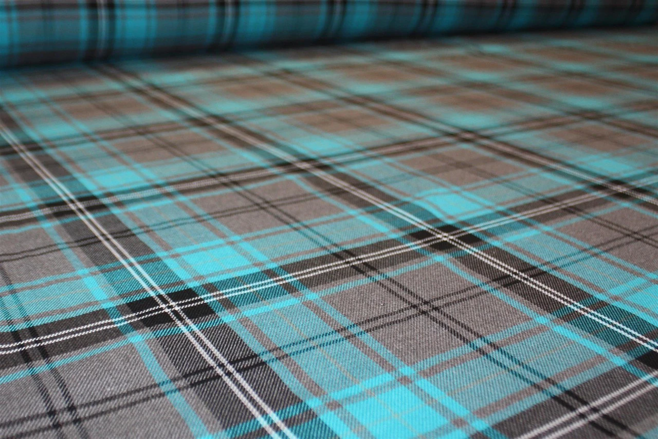 Traditional Scottish Balmoral Teal Tartan Table Runner Burns Night Supper 4 Traditional Scottish Balmoral Teal Tartan Table Runner Burns Night Supper - Image 2