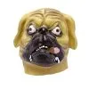 Rubber Overhead Bulldog Puppy Dog Mask With Cigar Animal Fancy Dress