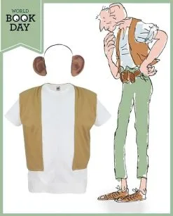 Childs BFG Waistcoat & Ears Big Friendly Giant Fancy Dress Book Day Kids Age 8-12yrs -Halloween Shop api8o0ve6 27205.1648128856
