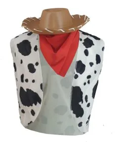 Childs Woody Cow Print Waistcoat Bandana/Neckerchief Foam Cowboy Hat Fancy Dress -Halloween Shop api9ohbbq 41756.1624275070