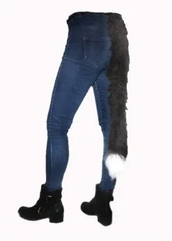 The Dragons Den Deluxe 30" Long Red Fox & Black Cat Animal Tails Fancy Dress -Halloween Shop apib2wden 40521.1620729663