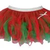 Ladies Flo Red & Emerald Green Christmas Cyber Tutu Skirt Elf Fancy Dress -Halloween Shop apibcdry2 20771.1647950971