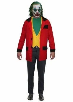 The Joker Red Jacket & Yellow Waistcoat Fancy Dress Halloween Costume Kit -Halloween Shop apibmtzrw 83810.1571153759