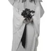 Medieval Ghost Bride Halloween Fancy Dress Long White Dress Black Veil -Halloween Shop apibnmxfq 38415.1600865862
