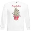 Unisex White Merry Christmas Bud Xmas Weed Keep Calm 420 Sweatshirt -Halloween Shop apibucpf1 31296.1645109251