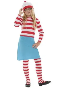 Childrens Red & White Where's Wally? Wenda Fancy Dress Costume -Halloween Shop apicir74e 68054.1507722507