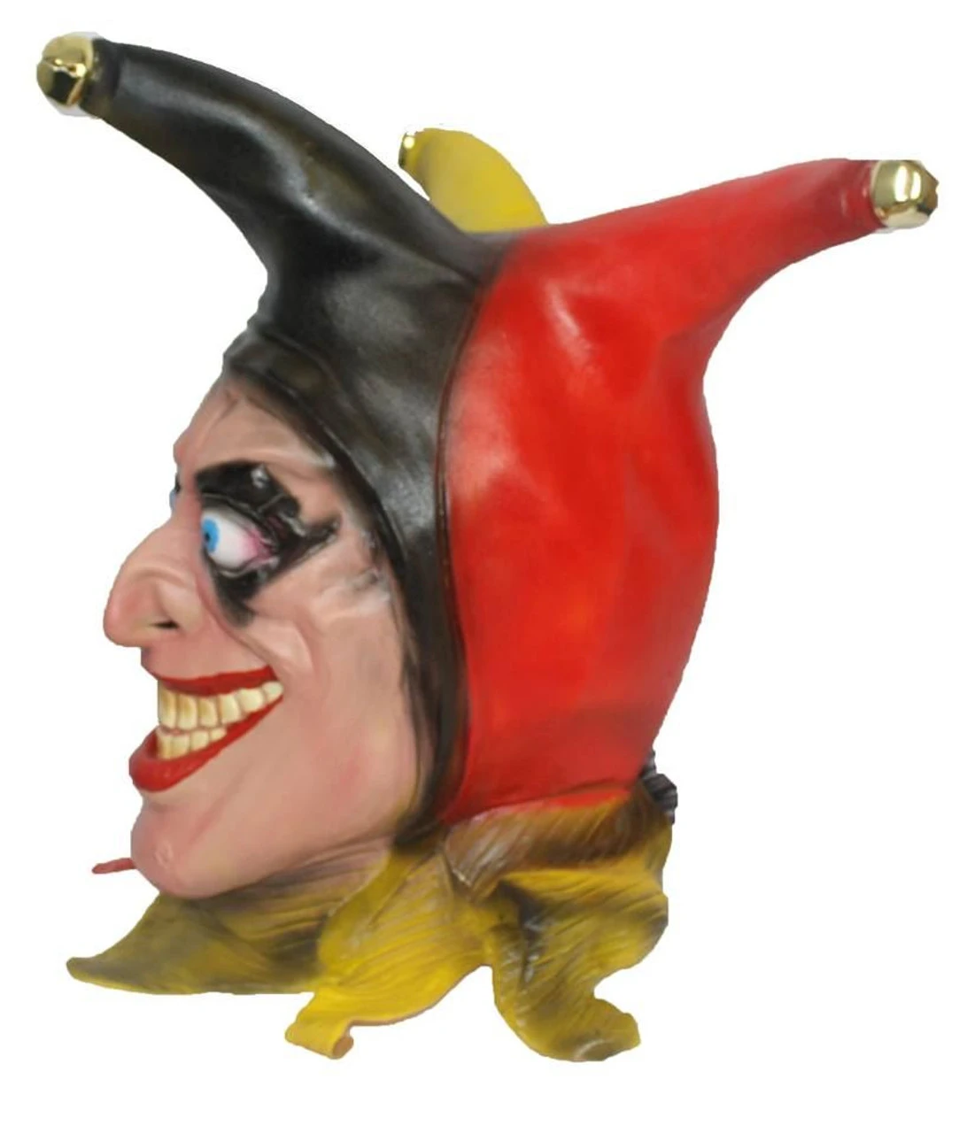 Full Head Buffon Evil Wicked Jester Latex Hand Painted Clown Fancy Dress 4 Full Head Buffon Evil Wicked Jester Latex Hand Painted Clown Fancy Dress - Image 2