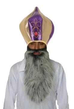 Sultan Jafar Indian Gold & Purple Turban & Beard Aladdin Fancy Dress Set 7 Sultan Jafar Indian Gold & Purple Turban & Beard Aladdin Fancy Dress Set -Halloween Shop apicz7zd1 71118.1647945634
