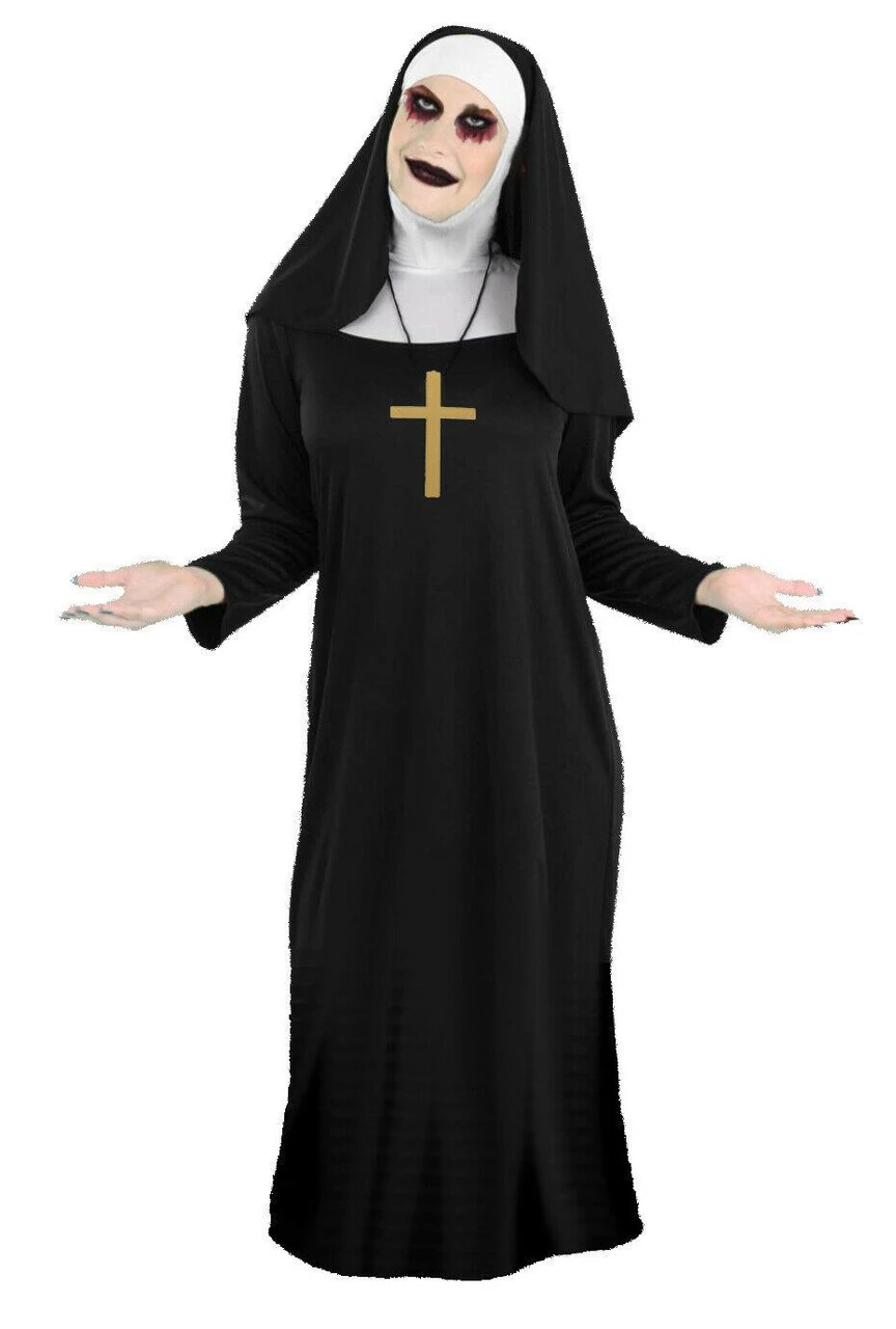 Adults Valak Demon Nun The Conjuring Halloween Fancy Dress Costume 3 Adults Valak Demon Nun The Conjuring Halloween Fancy Dress Costume