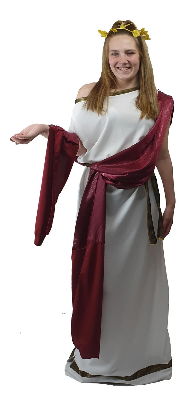 Ladies Greek Goddess Roman Senator Grecian Mythology Toga Robes Historical Fancy Dress Costume 8 Ladies Greek Goddess Roman Senator Grecian Mythology Toga Robes Historical Fancy Dress Costume - Image 6
