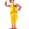 Mens Ronald The Clown Red & Yellow Fancy Dress Costume Jumpsuit & Accessories -Halloween Shop apieceoy3 05235.1566901159