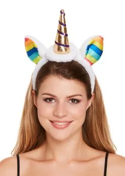 Unisex Animal Rainbow Pride Unicorn Fantasy Magical Fancy Dress Headband
