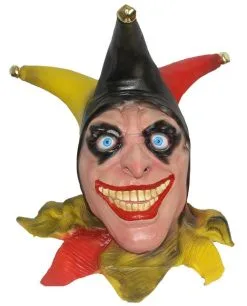 Full Head Buffon Evil Wicked Jester Latex Hand Painted Clown Fancy Dress 7 Full Head Buffon Evil Wicked Jester Latex Hand Painted Clown Fancy Dress -Halloween Shop apifg0apg 00656.1633950787