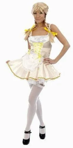 Sexy Goldilocks 3 Three Bears Fairytale Porridge Girl One Size 10-14 Fancy Dress