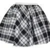 Ladies White Erskine Tartan Full Circle Skater Skirt With Elasticated Waistband -Halloween Shop apihjfyiy 05591.1632222422