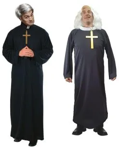 Comedy TV Show TED & JACK Priest Vicar Religious Father Fancy Dress Costume