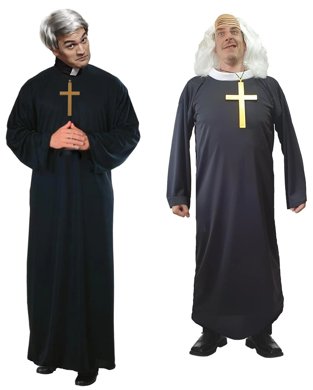 Comedy TV Show TED & JACK Priest Vicar Religious Father Fancy Dress Costume 3 Comedy TV Show TED & JACK Priest Vicar Religious Father Fancy Dress Costume