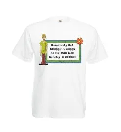 Funny Roll Scooby A Doobie T Shirt Shaggy Rogers Stoner 420 Festival Tshirt