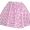 Ladies Pink Gingham 15" Harvest Time Skater Skirt Cowgirl Fancy Dress -Halloween Shop apijzdnfy 09266.1553165362