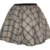 Ladies Thompson Camel Tartan Full Circle Skater Skirt With Elasticated Waistband -Halloween Shop apiksdudy 01957.1632222384