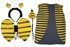 Childs Bumble Bee Waistcoat & 3 Piece Wing Sets Insect Nature Fancy Dress 13 Childs Bumble Bee Waistcoat & 3 Piece Wing Sets Insect Nature Fancy Dress -Halloween Shop apilkzoi3 14146.1645546583