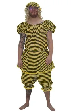 Adults Striped Panto Dame Ugly Sisters Complete Fancy Dress Costume Stag Party -Halloween Shop apilvbkxc 38357.1607091521