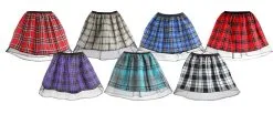 Ladies 12" Scottish Burns Night Kilt Tutu Scotland Fancy Dress Skirt
