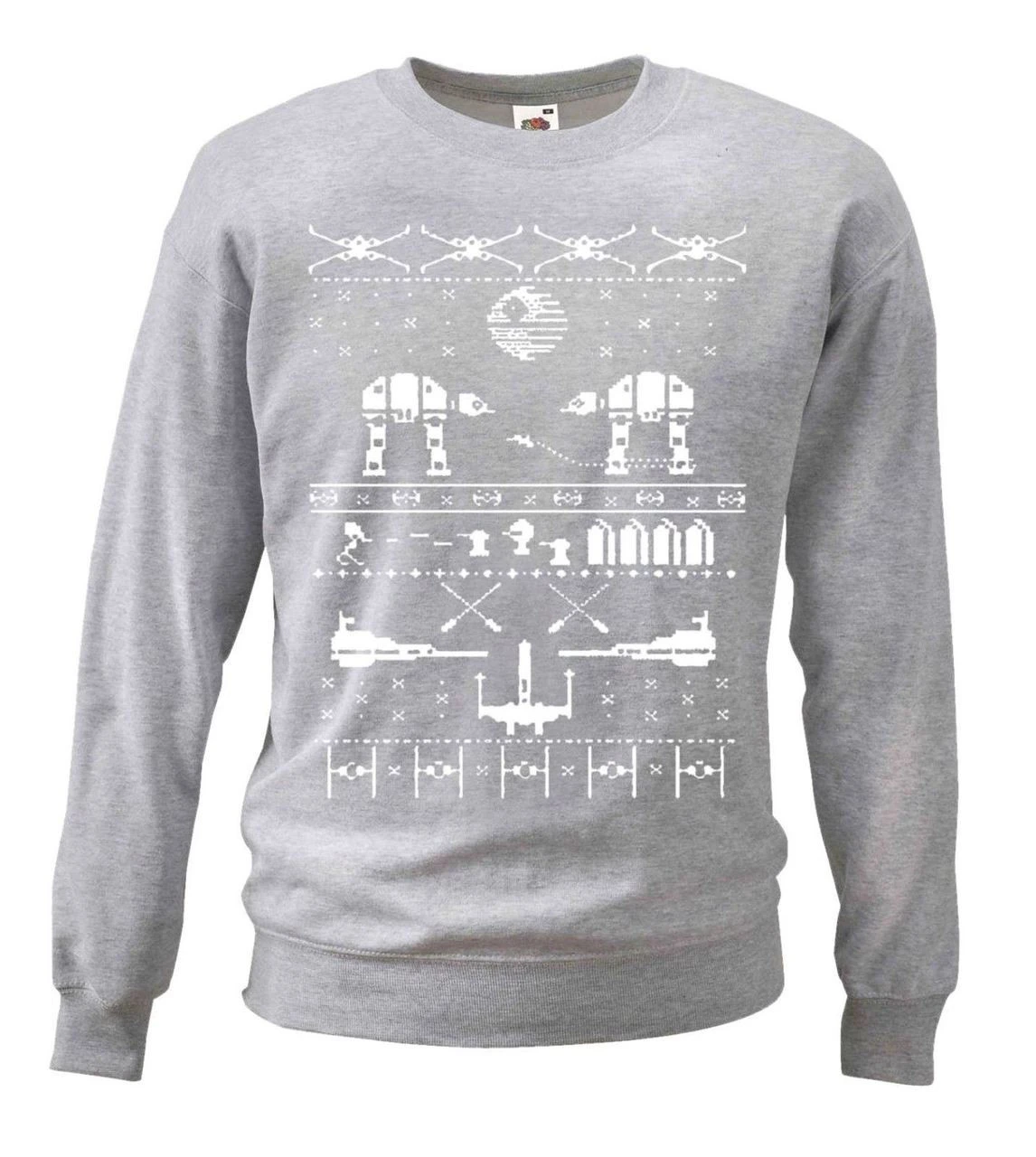 Grey Cheesy Christmas Star Sweatshirt White Galaxy Wars Nordic Sweatshirt Gift 3 Grey Cheesy Christmas Star Sweatshirt White Galaxy Wars Nordic Sweatshirt Gift