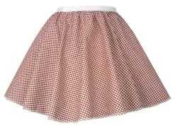 Ladies Red Gingham 15" Harvest Time Skater Skirt Cowgirl Fancy Dress