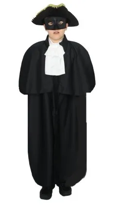 Childs Highway Man Victorian Bandit Prince Charming Halloween Fancy Dress Costume [Age 8-12 Years]