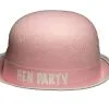 Hen Party Pink Bowler Hen Night Felt Hat -Halloween Shop apin3n1n0 83446.1489399490