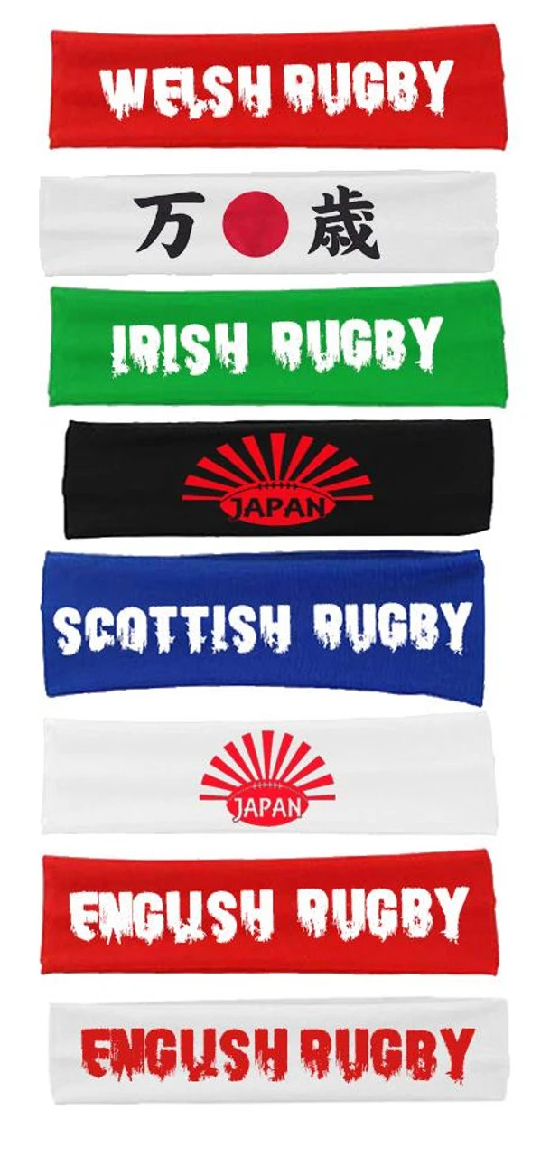 Rugby Headband Blue White Red Black England Scotland Ireland Wales Japan Nations 3 Rugby Headband Blue White Red Black England Scotland Ireland Wales Japan Nations