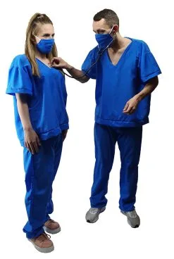 Adults Halloween Doctors Nurses Bloody Surgeons Scrubs Fancy Dress Costume [One Size] -Halloween Shop apiqucbck 30398.1620416527