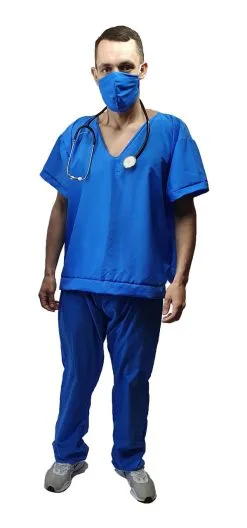 Adults Unisex Authentic Doctors Nurses Surgeons Scrubs Fancy Dress Costume [One Size] -Halloween Shop apirbxowf 78659.1620416546