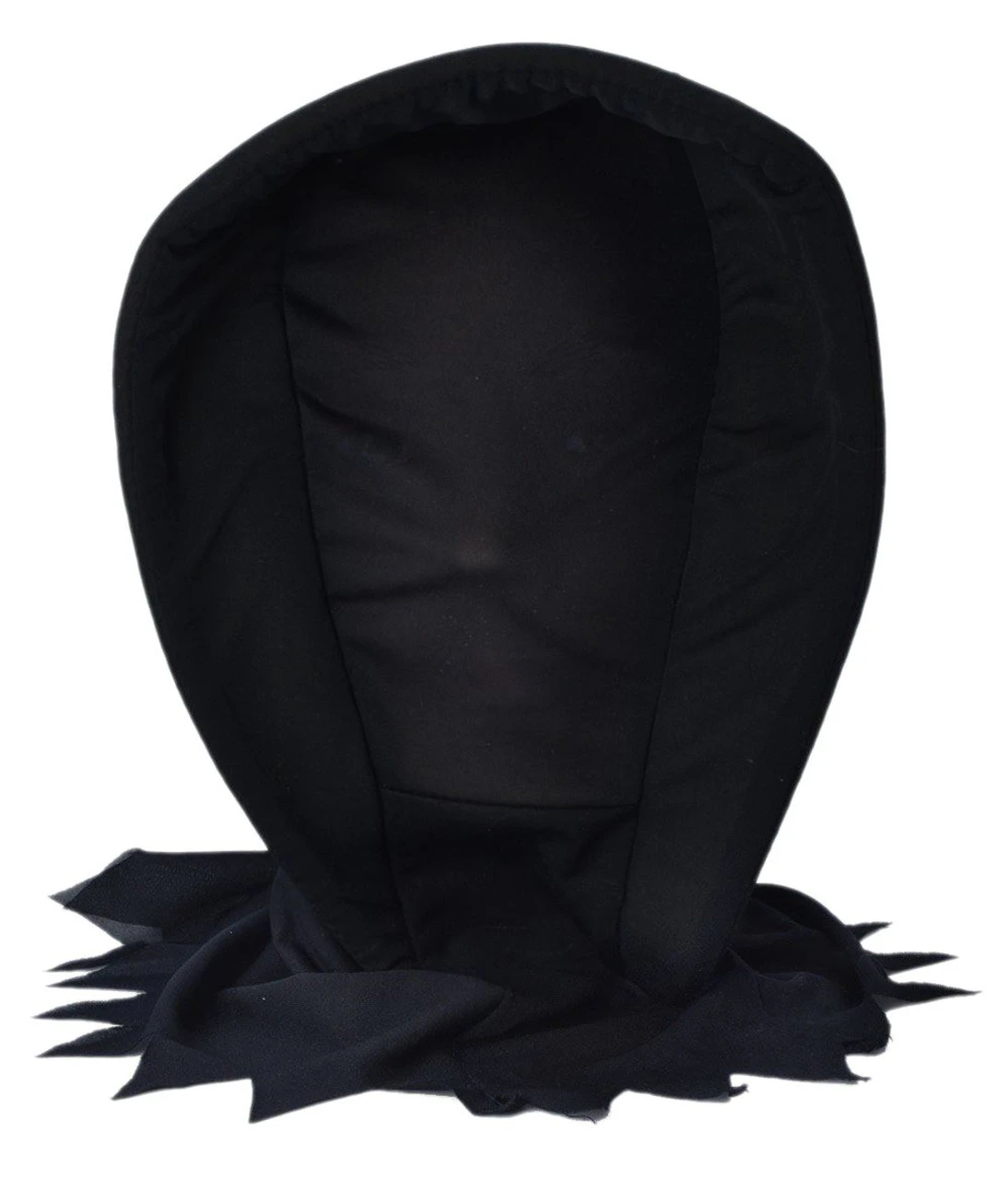 Deluxe Dark Ghoul Hood Mask See Through Face Halloween Fancy Dress Scary Headwear 3 Deluxe Dark Ghoul Hood Mask See Through Face Halloween Fancy Dress Scary Headwear
