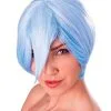Ladies Blue & White Manga Cosplay Cartoon Wig Fancy Dress Accessory -Halloween Shop apitdupi7 60838.1636023626