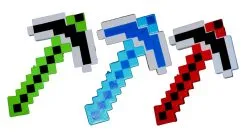 Flashing 8-Bit LED Pixel Block Survival Craft Kids Light-Up SFX Pickaxe Prop -Halloween Shop apivrysxg 71797.1575373385